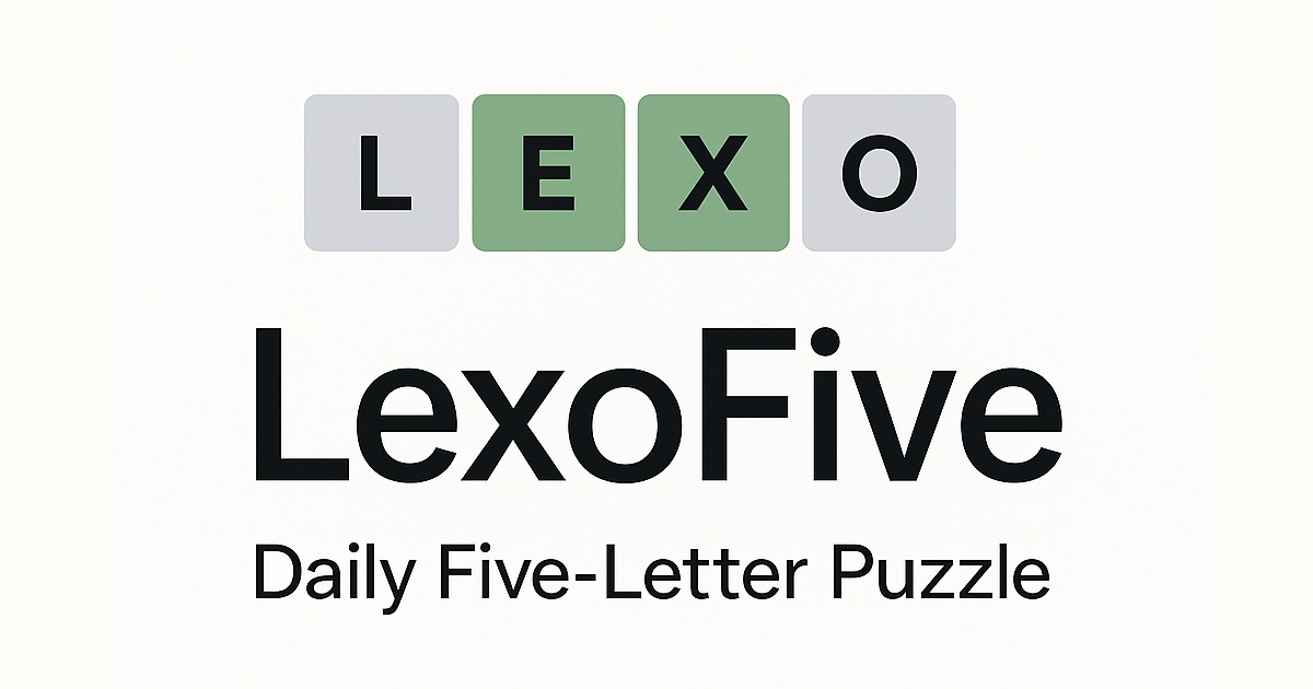 LexoFive daily word game featured image for LexoFive Now Available in Deutsch and Spanish